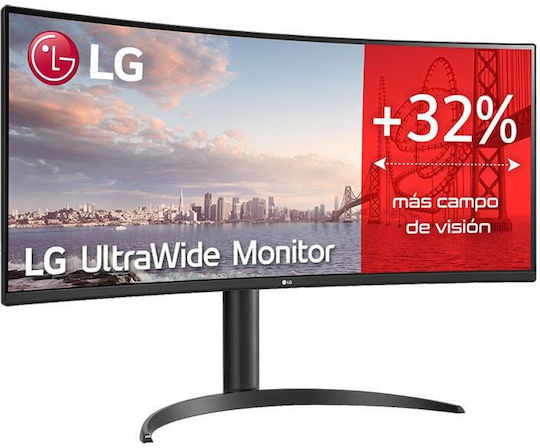 LG 34WP75CP-B Ultrawide VA HDR Curved Monitor 34" QHD 3440x1440 160Hz vista 2