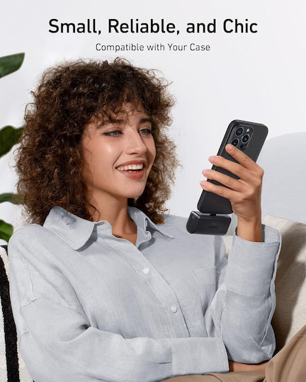 Anker Nano Power Bank 5000mAh 22.5W with USB-C Port Black vista 3