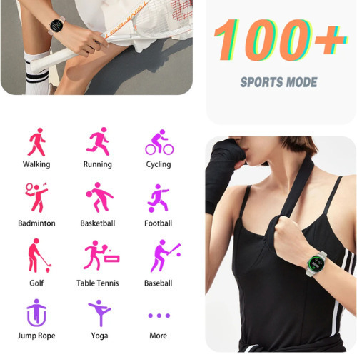M11 Pink Smartwatch with Heart Rate Monitor (Pink) view 8