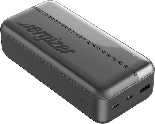 Energizer UE30050CC Power Bank 30000mAh 15W with USB-A Port and 2 USB-C Ports Black view 2