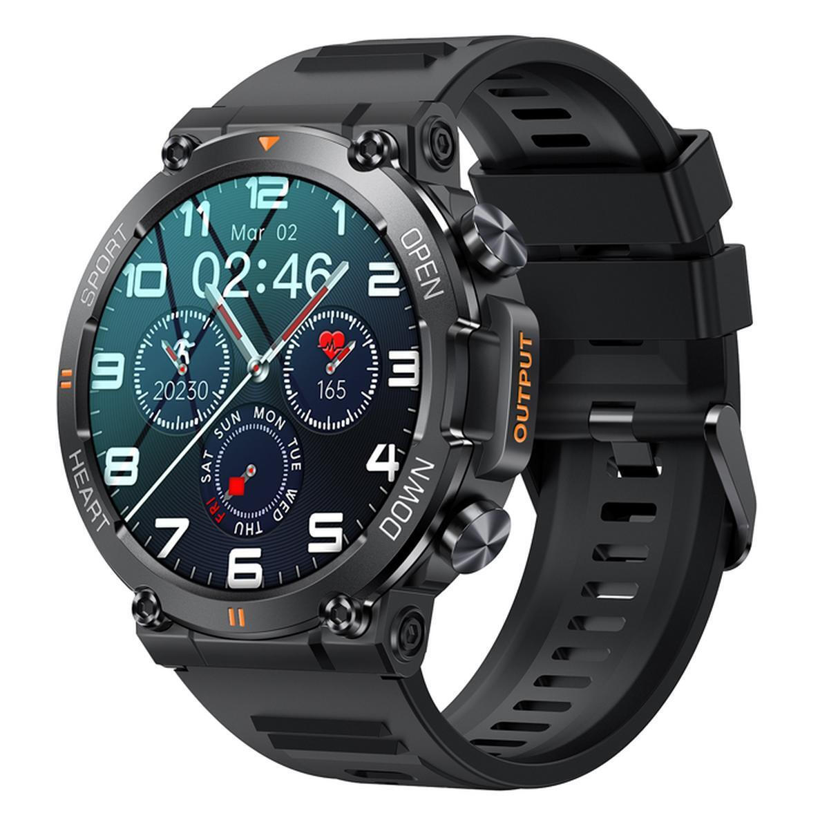 Eko Sport 5.0 Smartwatch with Heart Rate Monitor (Black) view 1