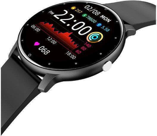 ZL02D Aluminium 45mm Smartwatch with Heart Rate Monitor (Black) view 4