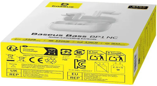 Baseus In-ear Bluetooth Handsfree Earphones White view 7