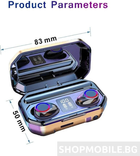 ZTX M12 In-ear Bluetooth Handsfree Earphones with Charging Case Black view 4