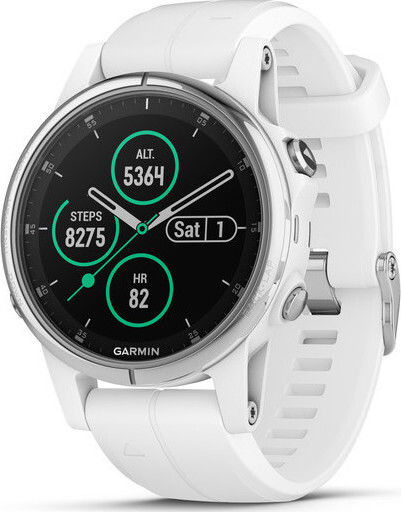 Garmin Fenix 5 Plus Stainless Steel 42mm Waterproof Smartwatch with Heart Rate Monitor (White) view 1