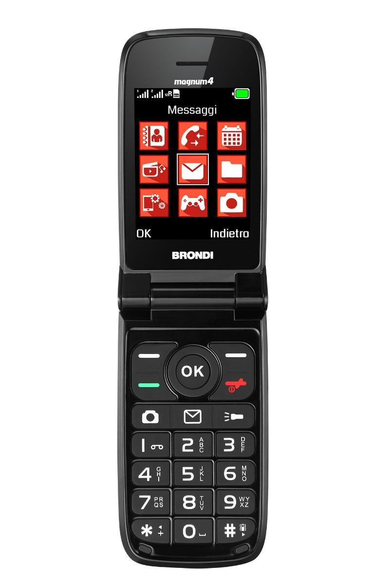Brondi Magnum 4 Dual SIM Mobile with Buttons Black view 2