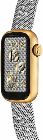 Tous T-Band Mesh Smartwatch with Heart Rate Monitor (Gold) view 3