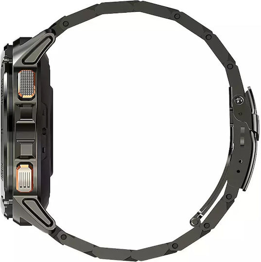 MaxCom FW110 Titan Chronos Titanium Smartwatch with SIM and Heart Rate Monitor (Black) view 2