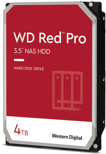 Western Digital Red Pro 4TB HDD Hard Drive 3.5" SATA III 7200rpm with 256MB Cache for NAS WD4005FFBX
