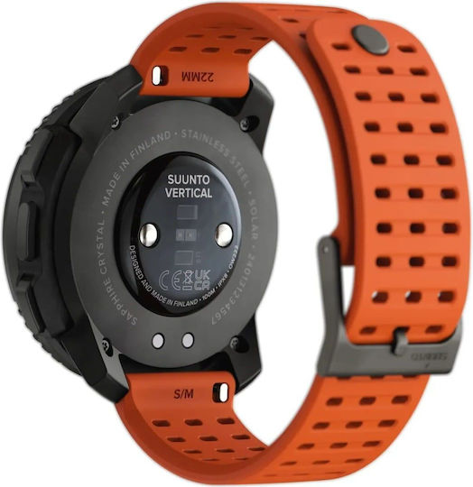 Suunto Vertical Solar Stainless Steel 49mm Waterproof Smartwatch with Heart Rate Monitor (Canyon) view 3