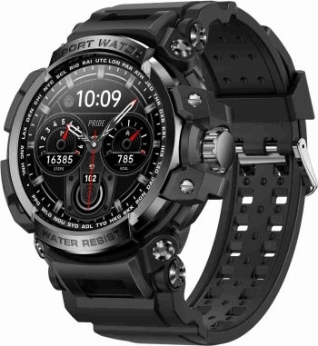 Lc16 1.32 Inch Ip68 Waterproof Sports Outdoor Sport Smart Watch Support Bluetooth Calling Heart Rate Monitoring Black view 1