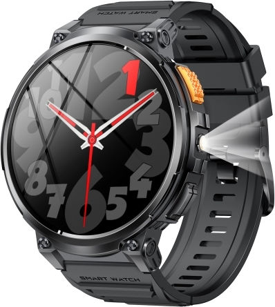 Lemfo K66 Smartwatch with Heart Rate Monitor (Black)