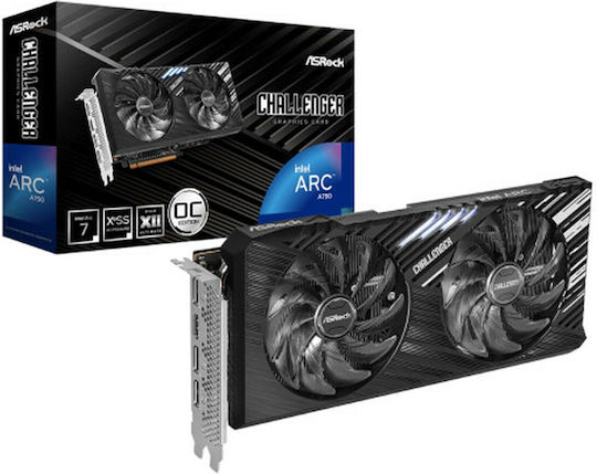 ASRock ARC A750 8GB GDDR6 Challenger SE OC Graphics Card