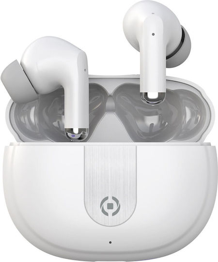 Celly Ultra Sound In-ear Bluetooth Handsfree Earphones with Charging Case White