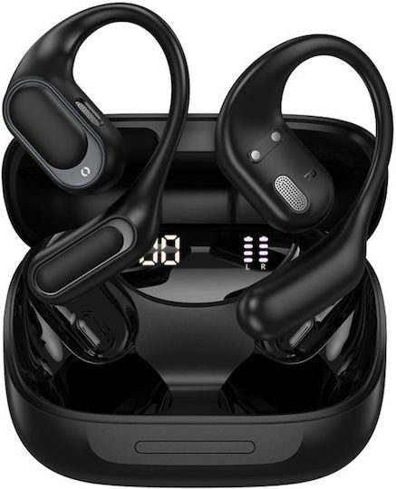 Hoco EA11 Open Ear Bluetooth Handsfree Earphones with Charging Case Black view 2