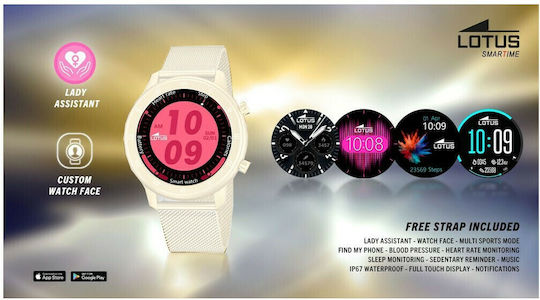 Lotus Watches L50038/1 Smartwatch with Heart Rate Monitor (Gold) view 2