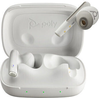 Plantronics Voyager Free 60 UC Basic (USB-A) In-ear Bluetooth Handsfree Earphones with Charging Case White Sand
