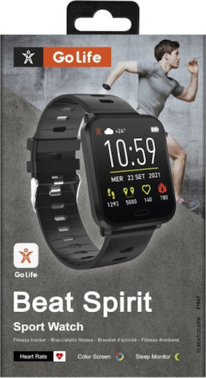 SBS Beat Spirit Smartwatch with Heart Rate Monitor (Black) view 2