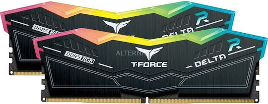 TeamGroup Delta RGB DDR5 32GB RAM with 2x16GB Modules and Speed 6000 for Desktop FF3D532G6000HC30DC01