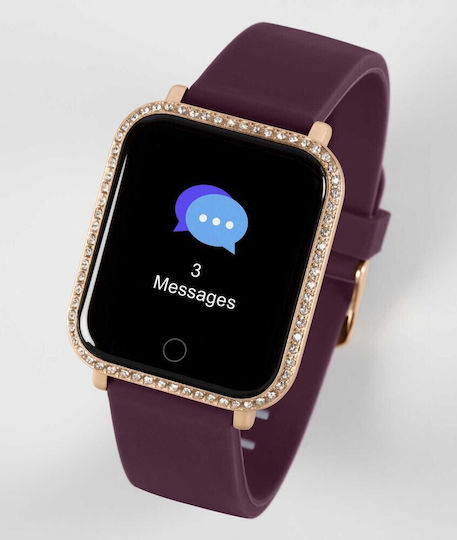 Reflex Active Series 06 Stainless Steel 38mm Smartwatch with Heart Rate Monitor (Burgundy) view 5