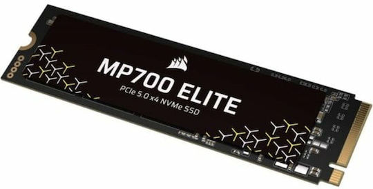 Corsair MP700 ELITE SSD 1TB M.2 Type with PCI Express 5.0 Connection Compatible with PlayStation 5 CSSD-F1000GBMP700ENH