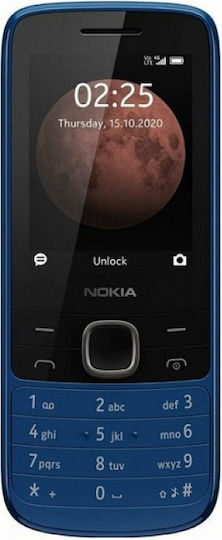 Nokia 225 4G (2024) Dual SIM Mobile with Buttons Dark Blue view 6