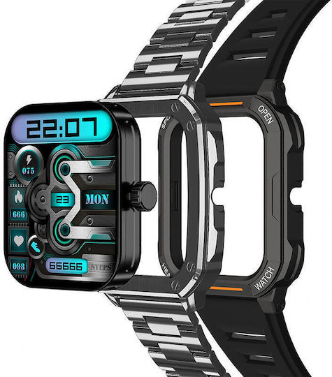 BlitzWolf BW-GTC3 Waterproof Smartwatch with Heart Rate Monitor (Black) view 4