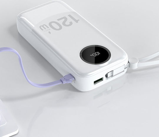 Dudao K13PRo Power Bank 20000mAh 22.5W with USB-A Port Power Delivery White view 3