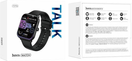 Hoco Y3 Pro Smartwatch (Black) view 4