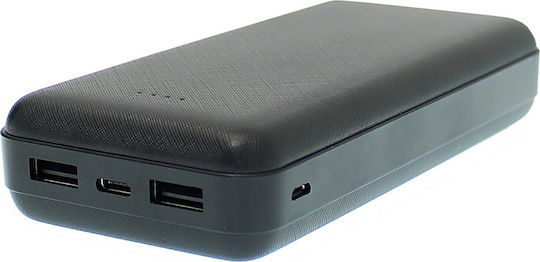 Awei P47K Power Bank 20000mAh with 2 USB-A Ports Black vue 4