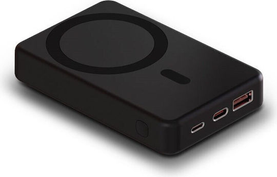 Xblitz MagBoost MagSafe Power Bank 10000mAh 20W with USB-A Port and USB-C Port Power Delivery Black view 2