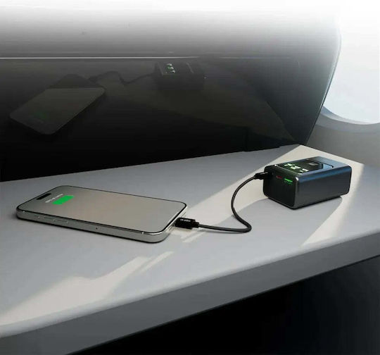 SBS Power Bank 10000mAh 35W with USB-A Port and 2 USB-C Ports Power Delivery Gray view 4