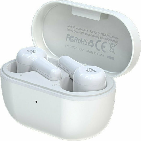 Tronsmart Apollo Air + In-ear Bluetooth Handsfree Earphones with Sweat Resistance and Charging Case White vue 2