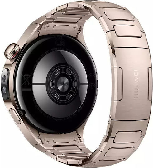 Huawei Watch 5 Stainless Steel 42mm Waterproof with eSIM and Heart Rate Monitor (Sand gold) view 6