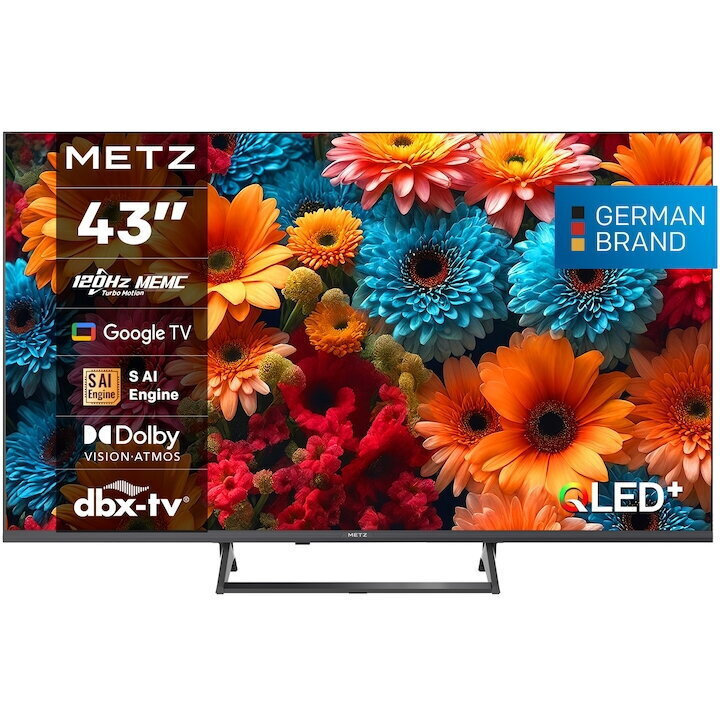 Metz Smart Television 43" 4K UHD QLED 43MQF7500Z HDR (2025) view 1