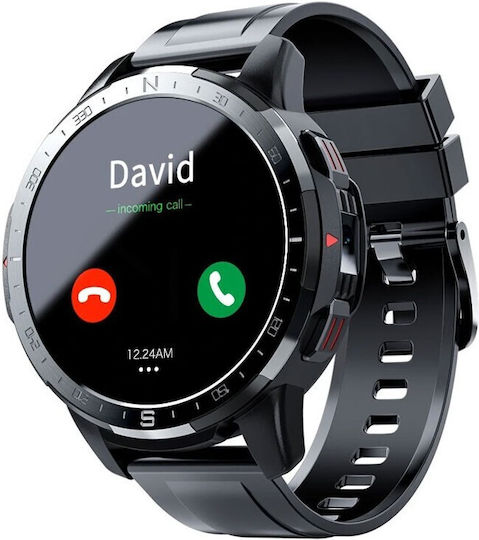 Lokmat APPLLP7 Stainless Steel 50mm Waterproof Smartwatch with Heart Rate Monitor (Black) view 3