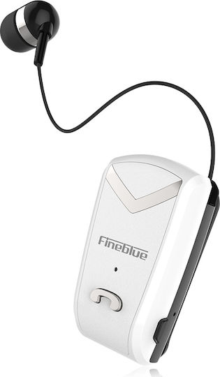 Fineblue F-V2 In-ear Bluetooth Handsfree Earphone Lapel White view 5