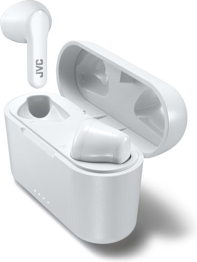 JVC HA-A3T Earbud Bluetooth Handsfree Earphones with Sweat Resistance and Charging Case White vue 6