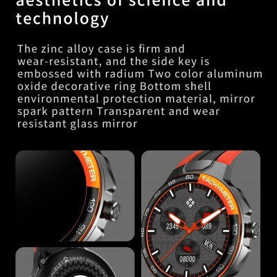 E15 44mm Smartwatch with Heart Rate Monitor (Blue) view 8