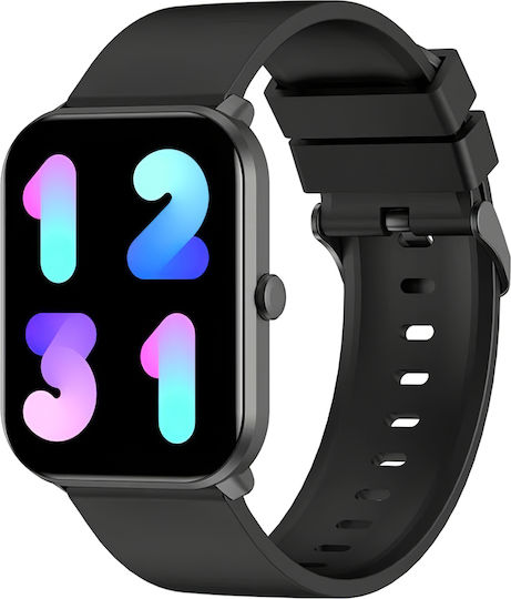 Imilab Fitness W01 Waterproof Smartwatch with Heart Rate Monitor (Black) view 1