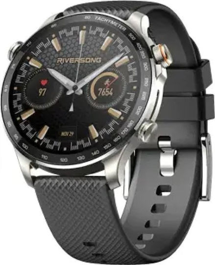 Riversong Motive 10 GT Smartwatch with Heart Rate Monitor (Black) view 3
