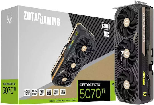 Zotac GeForce RTX 5070 Ti 16GB GDDR7 Solid OC Graphics Card