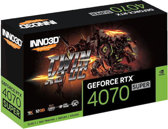 Inno 3D GeForce RTX 4070 Super 12GB GDDR6X Twin X2 OC Graphics Card vista 7