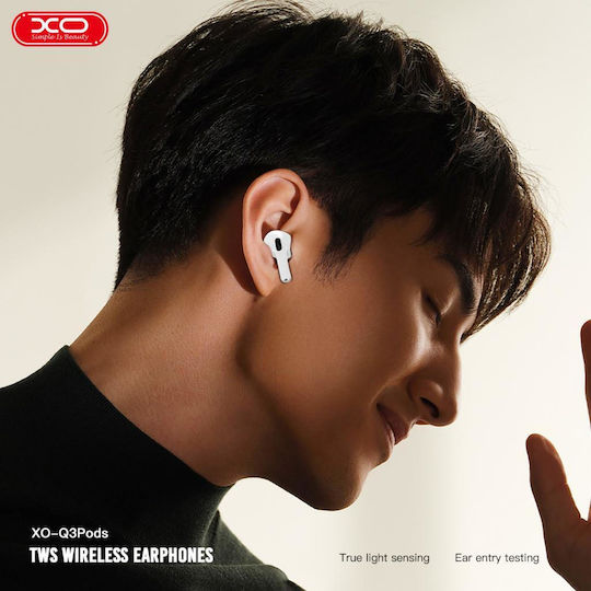 XO Q3 In-ear Bluetooth Handsfree Earphones with Charging Case White view 8