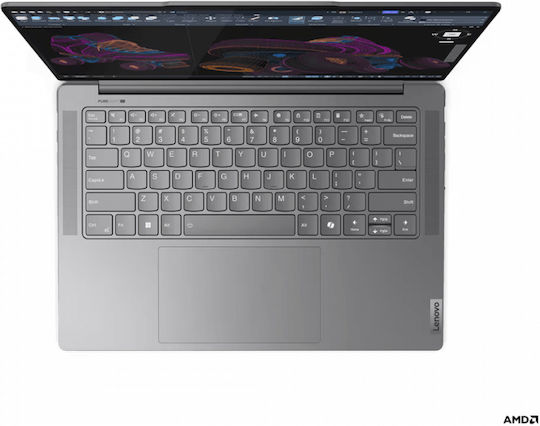 Lenovo Yoga Pro 7 14AHP9 14.5" IPS 120Hz (Ryzen 7-8845HS/16GB/1TB SSD/Radeon 780M/No OS) Luna Grey (US Keyboard) view 5