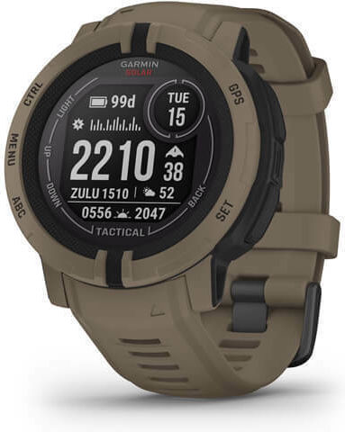 Garmin Instinct 2 Solar Tactical Edition 45mm Waterproof Smartwatch with Heart Rate Monitor (Coyote Tan) view 2