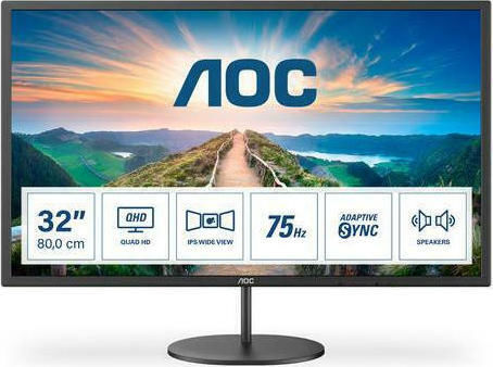 AOC Q32V4 IPS Monitor 31.5" QHD 2560x1440 with Response Time 4ms GTG view 1