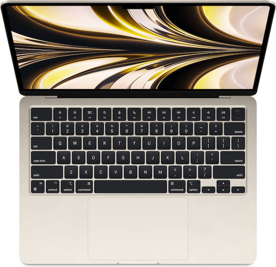 Apple MacBook Air 13.6" (2022) QHD+ (M2-8‑core/8GB/256GB SSD) Starlight (International English Keyboard) vue 2