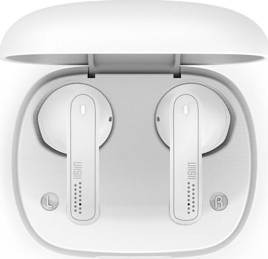 UiiSii TWS21 SongBirds Airbuds Bluetooth Handsfree Earphones with Sweat Resistance and Charging Case White view 3