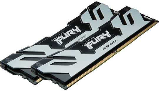 Kingston Fury Renegade Silver DDR5 32GB RAM with 2x16GB Modules and Speed 7200 for Desktop KF572C38RSK2-32 view 3